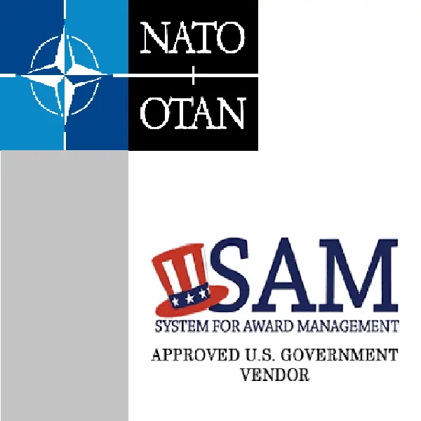 NATO/OTAN- und SAM-Kennzeichnung als zugelassener US-Government-Vendor